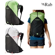 Rab 사이클론 XP 38ND 여성용 QAQ21 455561, Black/Dark Fig Green