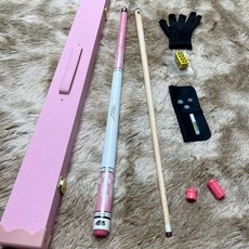 당구 전용 당구큐대 세트 카본큐대 수납함 풀세트, 1개, 핑크색