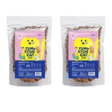 펠리코 냠냠캣 플러스 고양이사료 길고양이 길냥이 대용량, 2개, 500g
