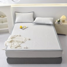 블루스타 냉감패드 여름침대패드, 쿨매트, 하얀색