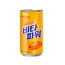 롯데 비타파워 캔 비타민 음료, 180ml, 20개입
