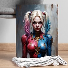 팝아트 그림 마블 인테리어 식당 카페 사무실 개업 선물 액자, 테토녀1