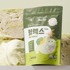 프리미엄 윌렉스 속쓰림 위에좋은차 음식 양배추 위건강 속쓰림 생분해필터, 1개, 45g