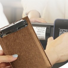 배들 식당 카페용 빌지 받침 브라운 계산서받침대