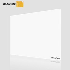 고고프리 유리 마우스패드 컨트롤 게이밍겸 사무용 마우스 패드 V1, 1개, WHITE,30X40CM