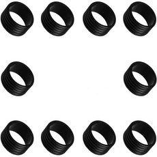 스쿼시그립 핸들 손잡이 라세너엠 10피스 테니스 그립 밴드 실리콘 라켓 링 씰링 스쿼시 라켓볼 배드민턴 야구 블랙