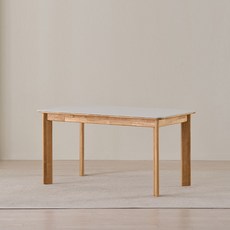 삼익가구 헤일드 포세린 통세라믹 4인용 원목 식탁 테이블, 내추럴