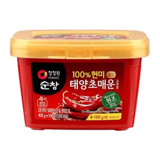 순창100%현미골드태양초매운고추장 400G+100G청정원, 500g, 1개