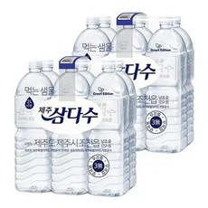 제주삼다수 먹는샘물 그린 광복 80주년 에디션 무라벨, 2L, 24개