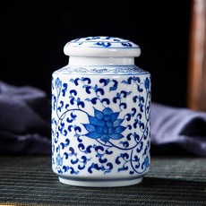 手作紫砂壺, 1個, 1L, 青花纏枝蓮茶葉罐:如圖所示