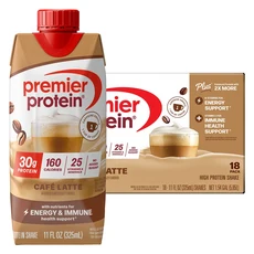 프리미어 프로틴 PULS 에너지 앤 이뮨 서포트 쉐이크 카페라떼, 1박스, 5.85L