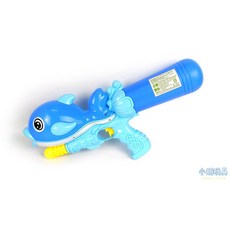 小胡玩具 中型海豚水槍 加壓打氣水槍 兒童玩具, 粉紅, 1個