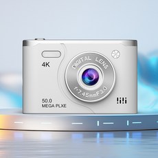 ccd數位相機 學生隨身小型復古相機 高清像素旅遊入門微單禮物, 水墨銀, 1個, 水墨銀