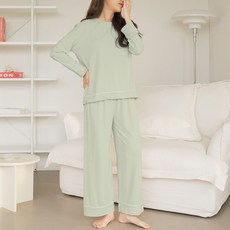 엘라운지 여성용 데일리 루즈핏 사계절용 잠옷 세트