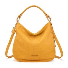 Montana West Hobo Bags 여성용 어깨 지갑 및 핸드백 블랙 Mw, 클래식 레몬 옐로우