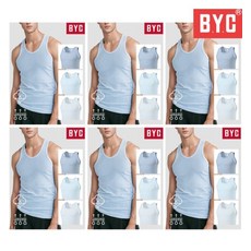 BYC BYC 남성 유색 런닝 골지원단 40수 런닝_6매