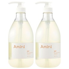 아미니 약산성 단백질 두피케어 샴푸 상탈우디향 (자연유래 계면활성제 100%) 1L 2개