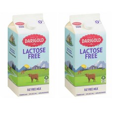 다리골드 Lactose Free 무유당 무지방 우유 1.74L 2개