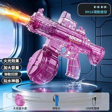 M416 電動連發水槍, 粉色M416 火光 聯動 單電, 1個