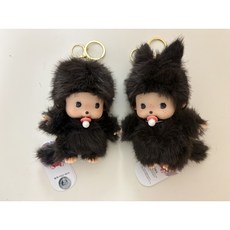 몬치치키링 인형 베이비 몬치치 커플키링 백꾸 백참 가방고리인형 원숭이 인형키링 몬치짱, 멜빵, 1개