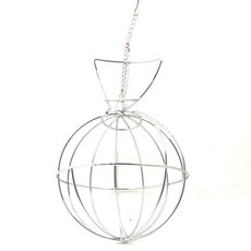寵物懸掛式草球鋼絲玩具, 1個, 約12cm直徑帶門, N/A