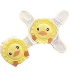 유아무릎보호대 두돌팔꿈치 찍찍이 핑크 여아, 옐로우, 1개