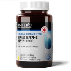 인테로 오메가3 밸런스 1200, 180정, 1개