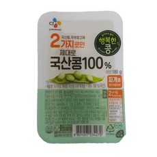 원하프국산콩두부(찌개용) 180G씨제이, 1개, 180g