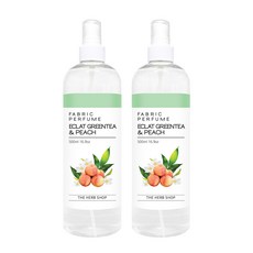 더허브샵 섬유향수 500ml, 에끌라그린티피치, 2개