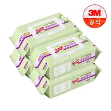 스카치브라이트 베이직 물걸레 청소포 더블액션 플러스 표준형 30매, 4개