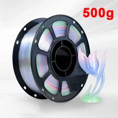 1.75mm 3D 프린터 필라멘트 PLA 크리스탈 윤광점 레인보우 프린팅 재료 1Kg 500g 250g Crystal Spark 호환l, 01  Mainland, 02 Forest 500g