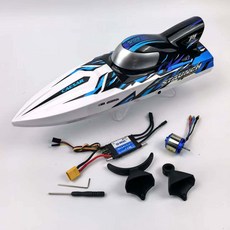 TX749 브러시리스 RC 보트 대형 터보 고속 전동선, 1개, 블루화이트 하이엔드 (컨트롤 배터리 없음)