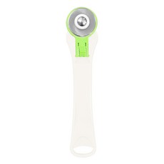 오피스프렌즈 28mm 로터리 커터 원형 재단칼 원단 가죽 패브릭 퀼트 재단 커팅칼, 1개, 화이트