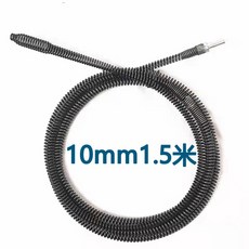 優質馬桶疏通神器電動疏通機彈簧配件地漏廚房衛生間堵塞疏通彈簧ssdas, 10mm1.5米疏通簧+電鑽接頭