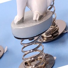 세모소 피규어스프링 인형부착오뚜기 왔다갔다링 실내부착인형받침 15MM 1개