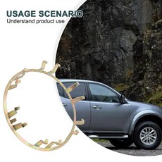 자동차 앞바퀴 센터 허브 캡 리테이너 클립 실버 금속 부품 교체 차량 미쓰비시 파제로 L200 MB624908 1 개, 1개