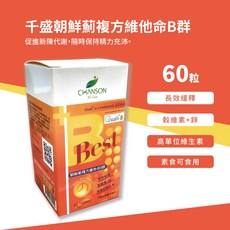 千盛 朝鮮薊複方維他命B群 長效緩釋, 1個, 60顆