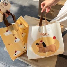 비닐 쇼핑백 복장 선물 손잡이 포장봉투 소중대 쇼핑백, 10개, 44x44x10cm