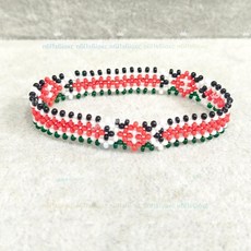 巨匠工廠進口米珠肯尼亞手環基普喬格馬拉松無彈力同款中長跑體育生的信仰, 1個, 基普喬格同款 細款 無彈力,15cm