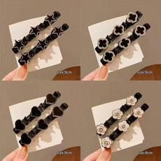 優選 百搭雙層新款網紅編髮前額神器碎髮髮夾夾子劉海頭飾盤發側邊髮卡 副廠商品, 1個, 1#熱門8個, N/A
