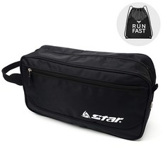스타스포츠 신발가방 축구화 러닝화 다용도 신발 보조 슈즈백 싱글 (MT러닝짐색 지급), 블랙, 1개