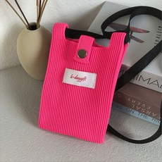 보니타콜렉티드 똑딱 니트 핸드폰가방핸드폰집 미니핸드폰가방