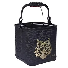 씨케이지에프 / 유창 이중바닥 두레박 / 해루질 민물 바다 선상 갯바위 방파제 / 이중 바닥 공법 / 접이식 보관 / 높은 휴대성 / 질기고 오염에 강한 EVA 재질 /, 블랙