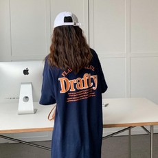 DRAFTY 夏季韓版寬鬆長款大碼女裝長裙