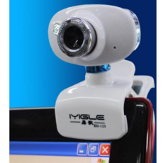 免驅動電腦鏡頭，內建麥克風網路攝影機，即插即用視訊鏡頭，24小時內出貨, 視訊鏡頭, 藍色, EG-123