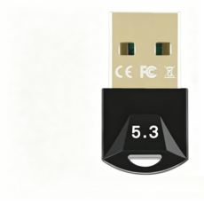 藍牙接收器 5.3 USB適配器 無線傳輸 RTL801, 1個, 藍牙接收器5.3, 黑色