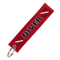 개성만점 스킨 스쿠버 다이빙 장비 가방 캐리어 자수 택 키링