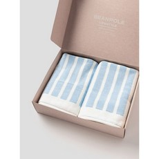 매장정품 빈폴 BEANPOLE ACCESSORY 스트라이프 발매트 2매 SET - 스카이 블루 222268, 상세 설명 참조