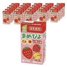 marusan 丸三 鈣&鐵豆乳飲料 草莓口味 24入組, 125ml
