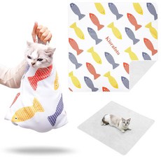 키오라포토 35 4인치 손톱깎이용 초대형 고양이 랩 성견용 셀프 스틱 그루밍 약용 긁힘 방지 억제 진정 스와들 용품, RED(27 5 )